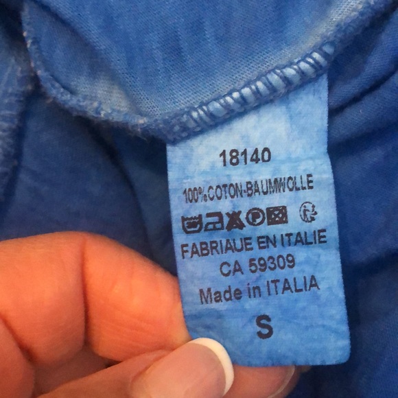 ANGELA MARA pearl embellished tshirt size small oversized - Picture 7 of 7